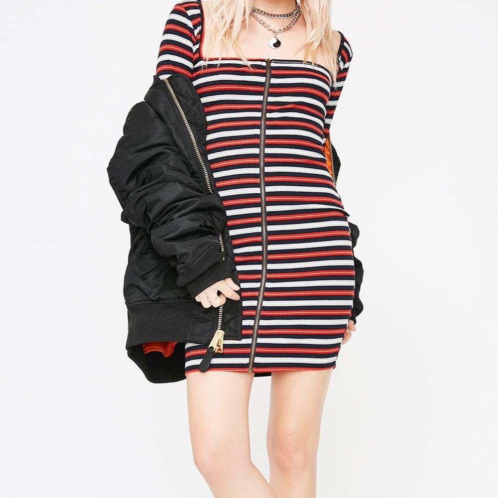 Dolls Kill Striped Dress